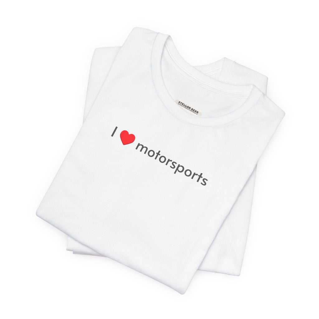 I Love Motorsports Minimalist Style T-Shirt product image 10