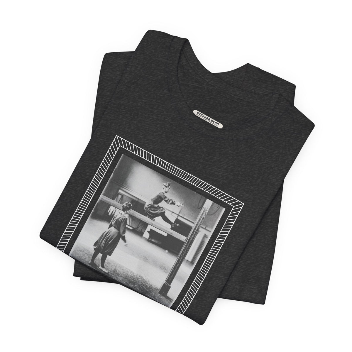On the Balance Beam 1902 Vintage Graphic T-Shirt product image 1