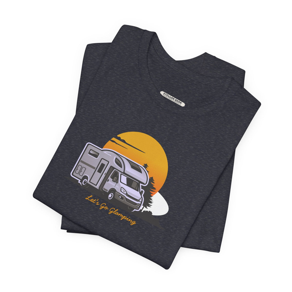 Let's Go Glamping RV Graphic T-Shirt product image 6