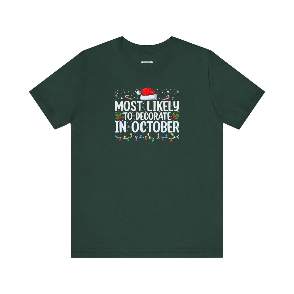 Most Likely to Decorate in October Graphic T-Shirt product image 9