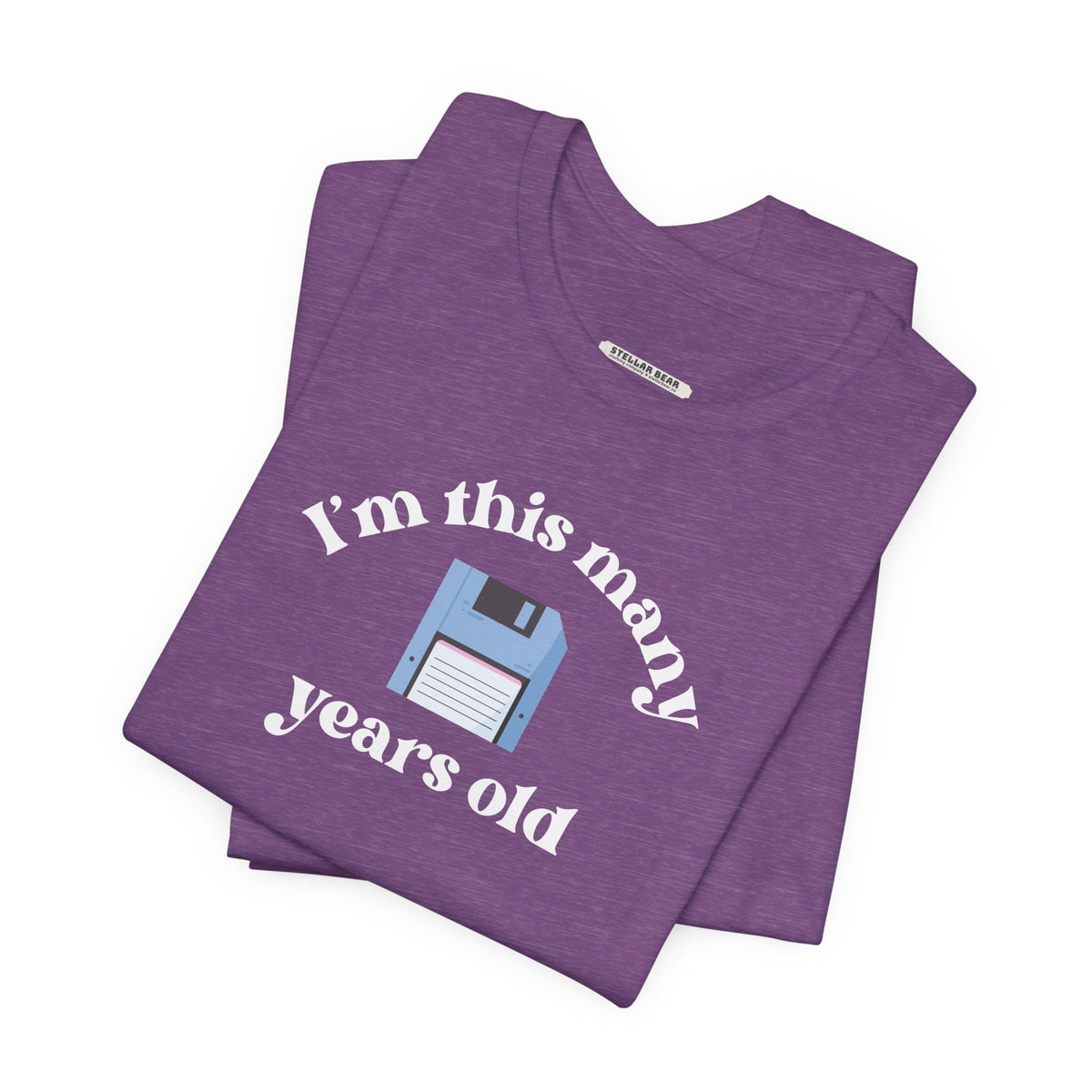 I'm This Many Years Old (Floppy Disk) Graphic T-Shirt product image 6