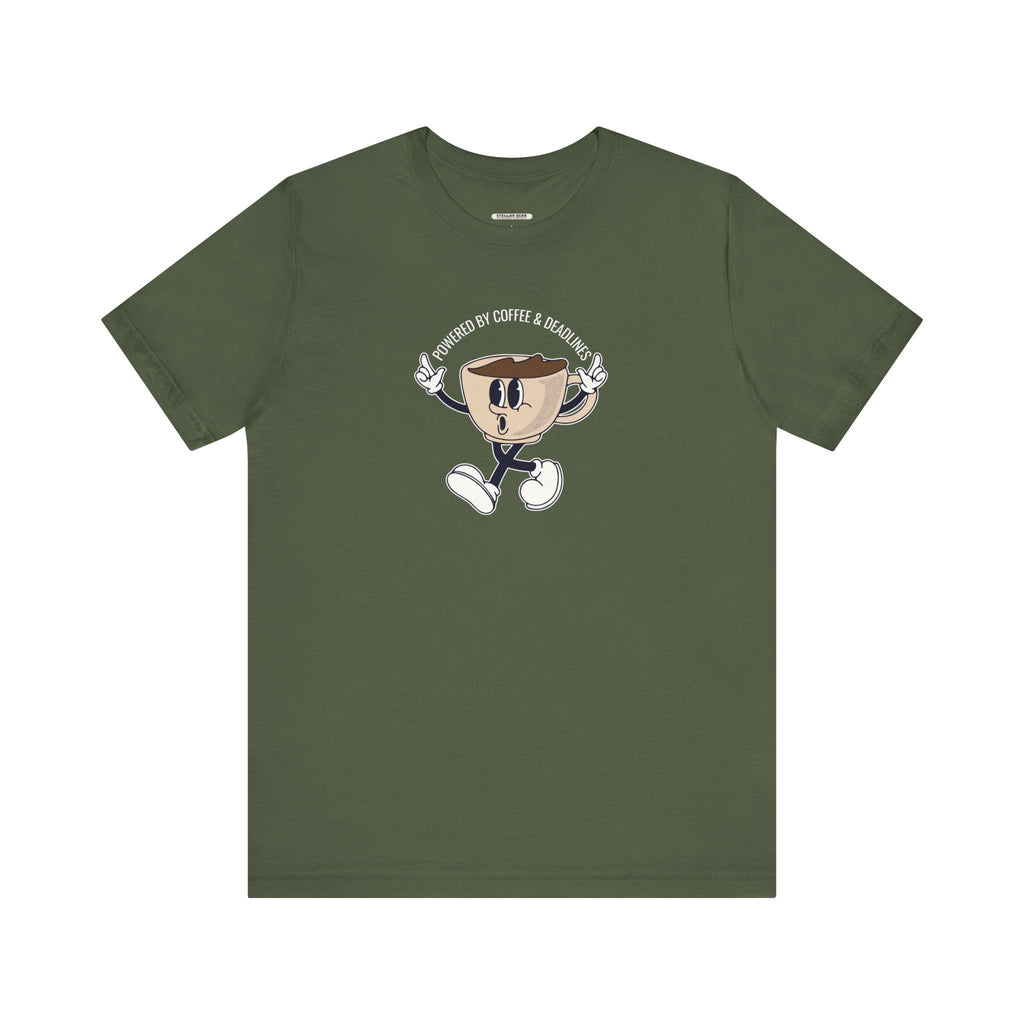 Powered by Coffee and Deadlines Graphic T-Shirt product image 11