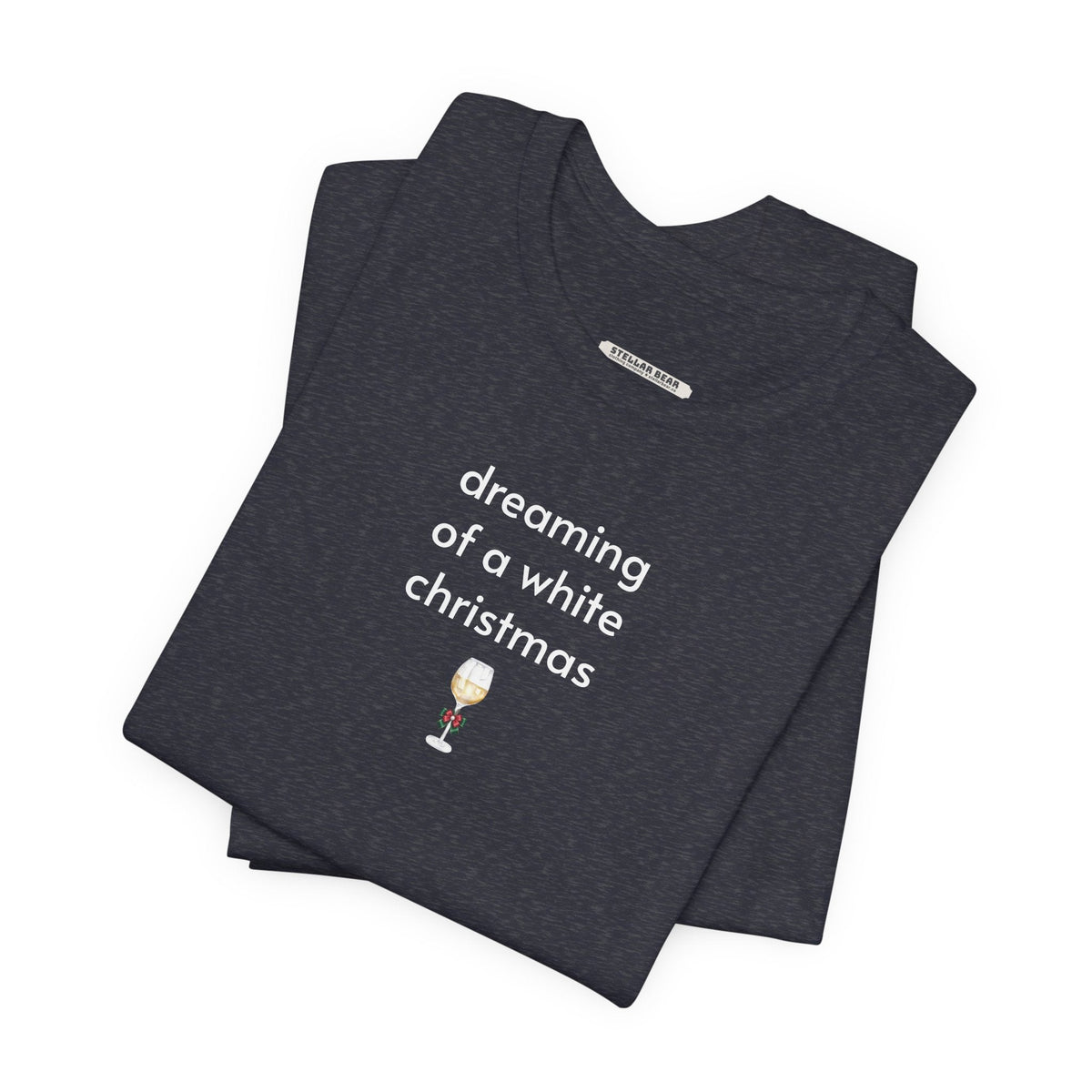 Dreaming of a White Christmas Minimalist Style T-Shirt product image 2