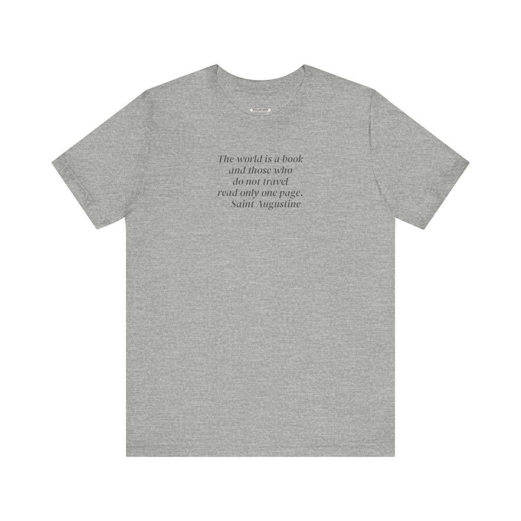 The World is a Book ... Travel Minimalist Style T-Shirt product image 12