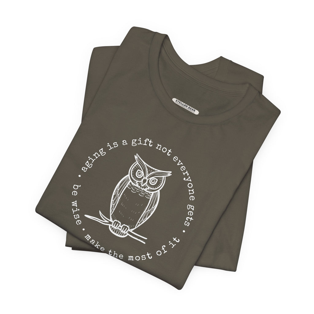 Aging is a Gift Not Everyone Gets, Owl Version Graphic product image 5