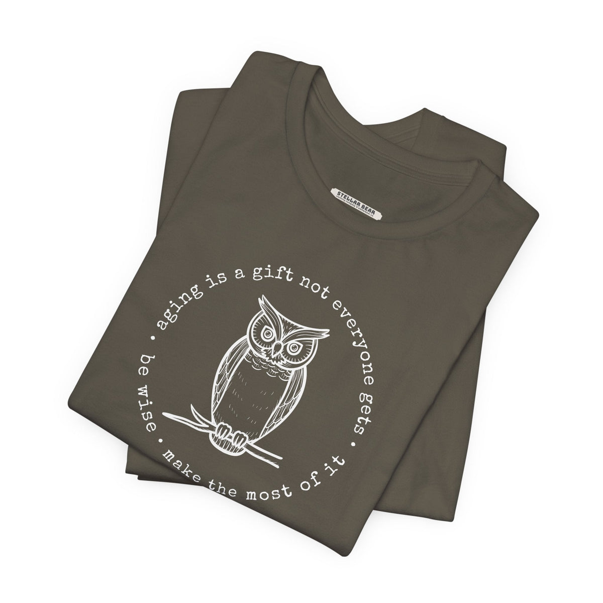Aging is a Gift Not Everyone Gets, Owl Version Graphic product image 5