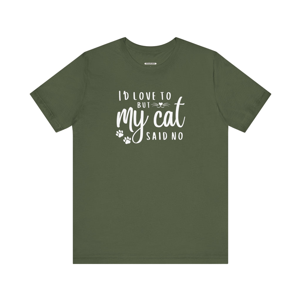 I'd Love To But My Cat Said No Graphic T-Shirt product image 7