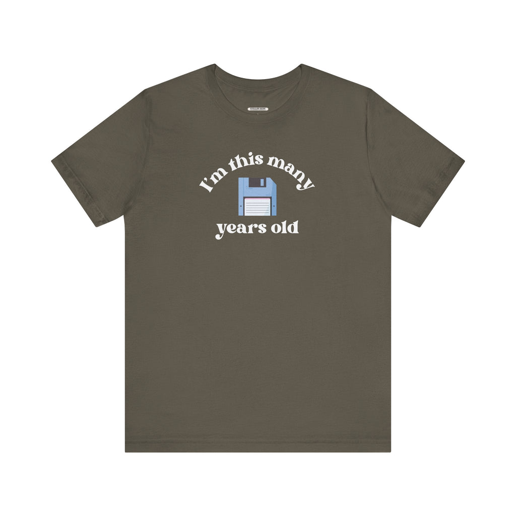 I'm This Many Years Old (Floppy Disk) Graphic T-Shirt product image 13