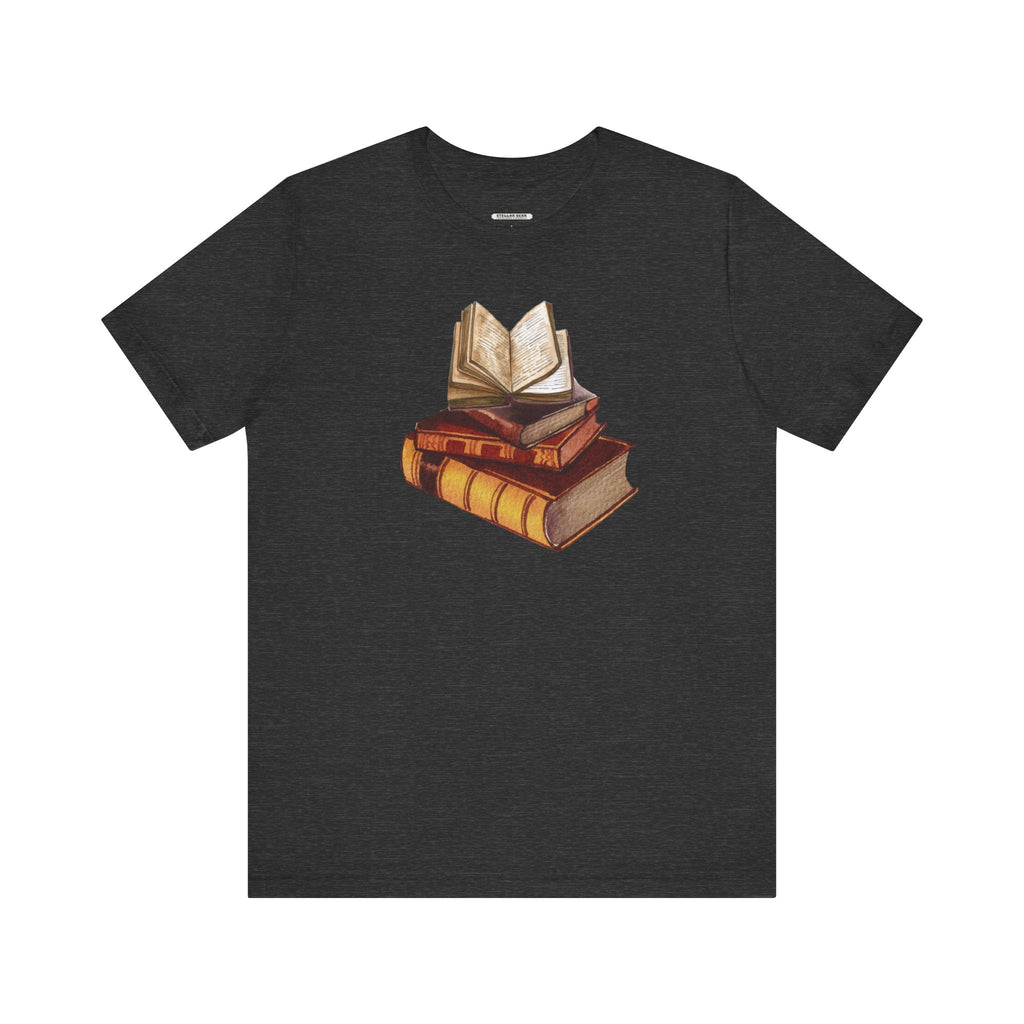 Stack of Old Books Vintage Objects Graphic T-Shirt product image 9