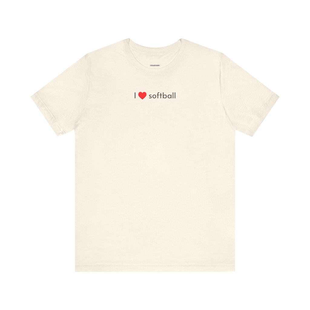 I Love Softball Minimalist Style T-Shirt product image 14
