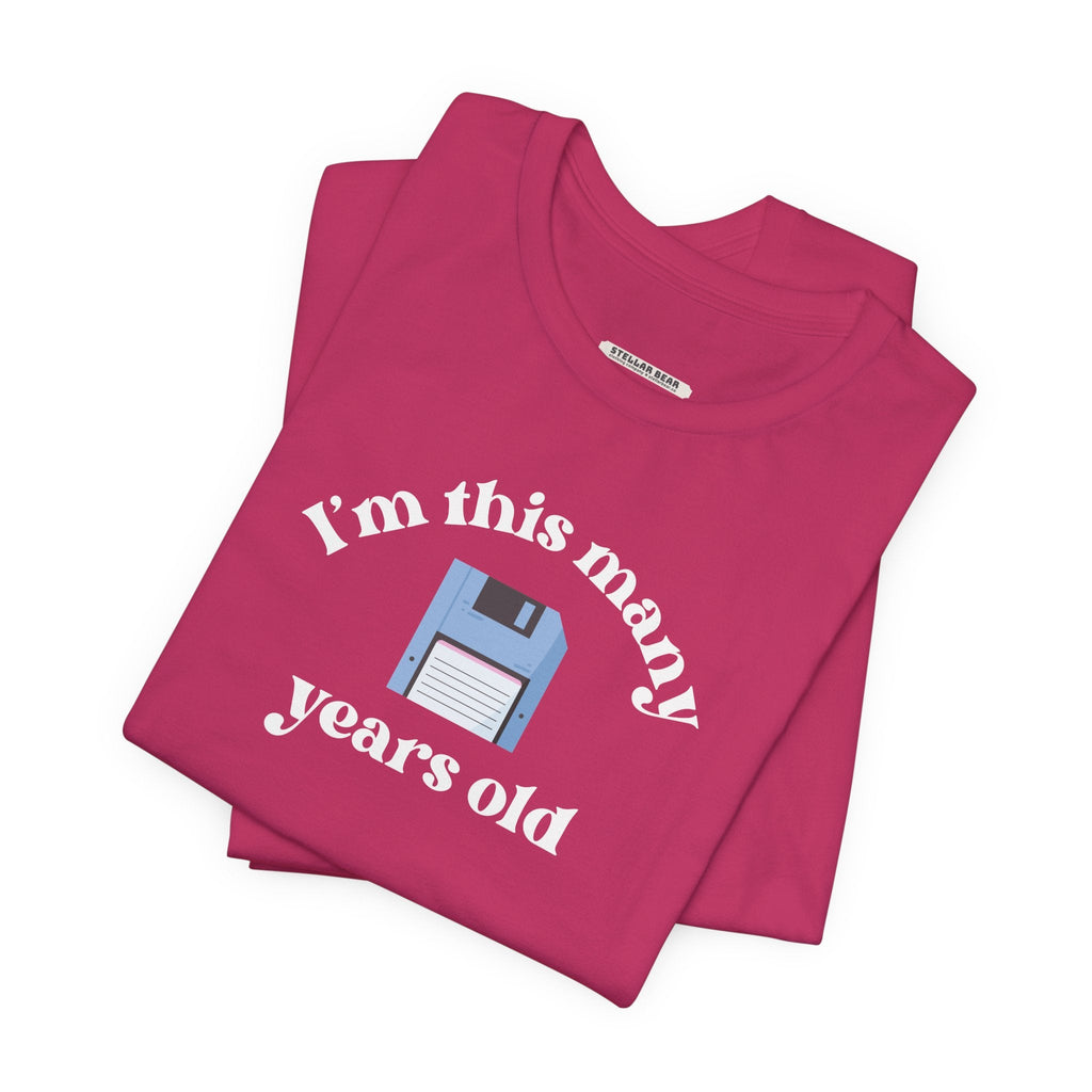 I'm This Many Years Old (Floppy Disk) Graphic T-Shirt product image 2