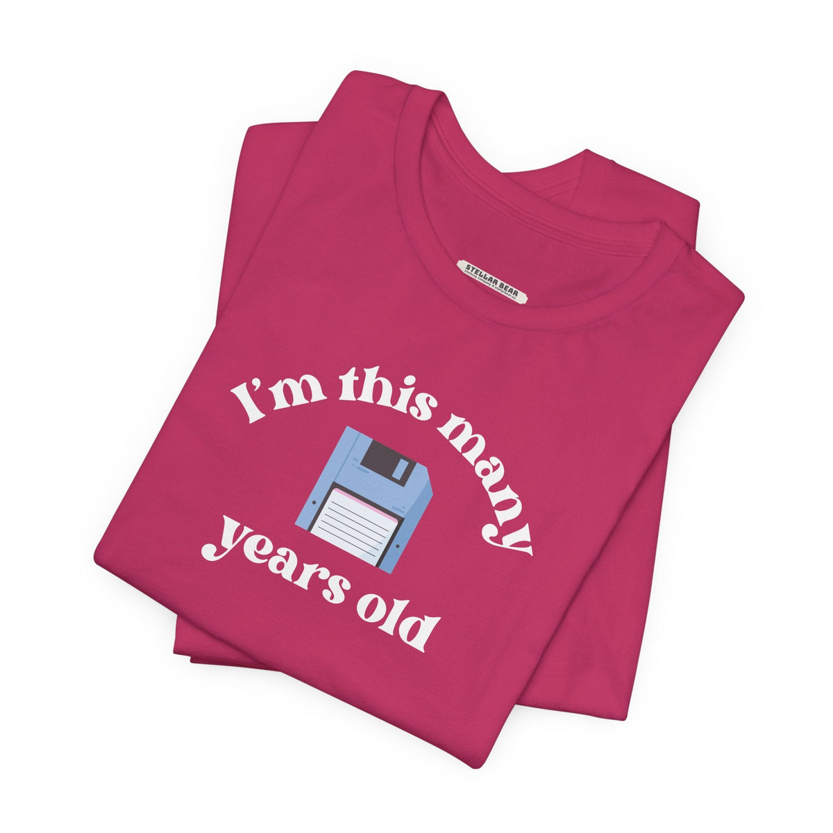 I'm This Many Years Old (Floppy Disk) Graphic T-Shirt product image 2