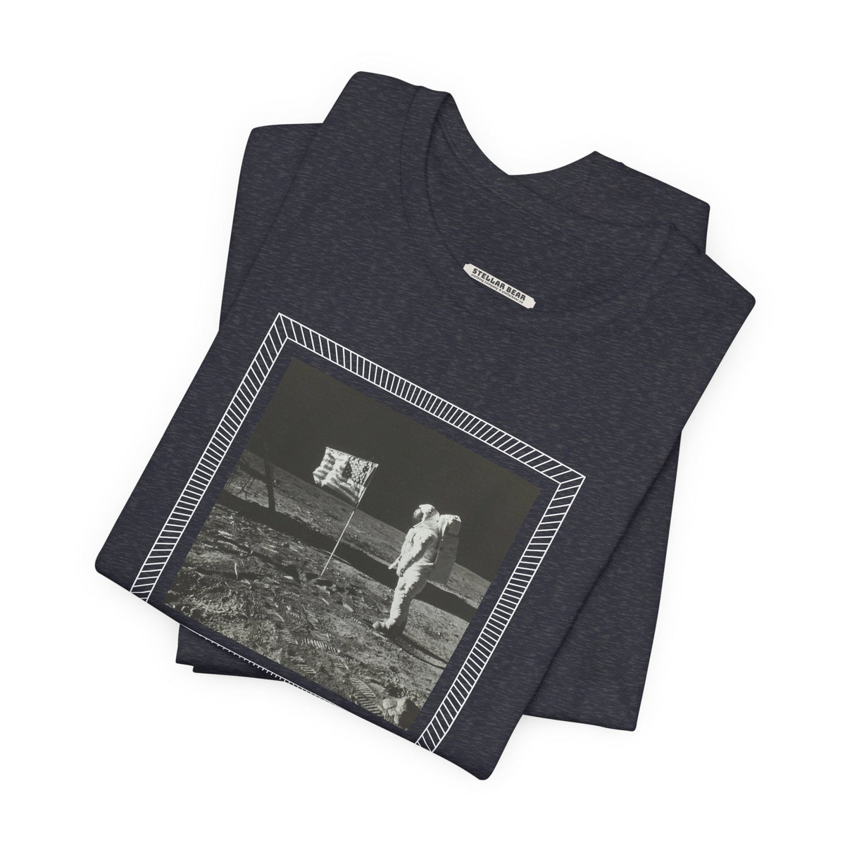 Man on the Moon Buzz Aldrin 1969 Vintage Graphic T-Shirt product image 3