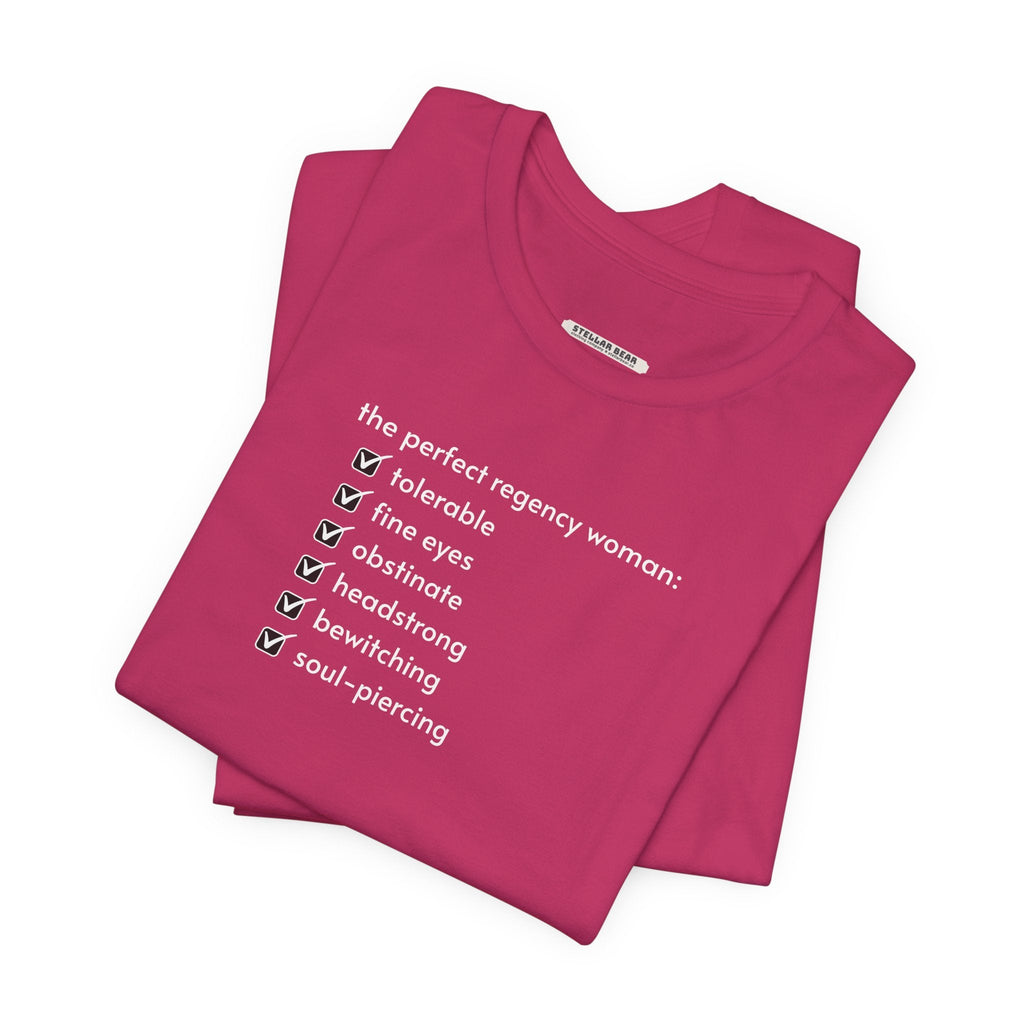 The Perfect Regency Woman Checklist T-Shirt (Jane Austen) product image 6