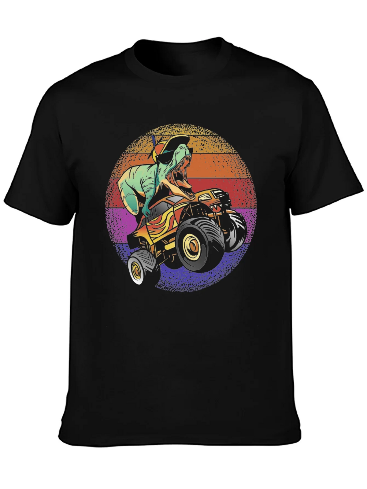 Dino Monster Truck Graphic Tee - Black product image 3