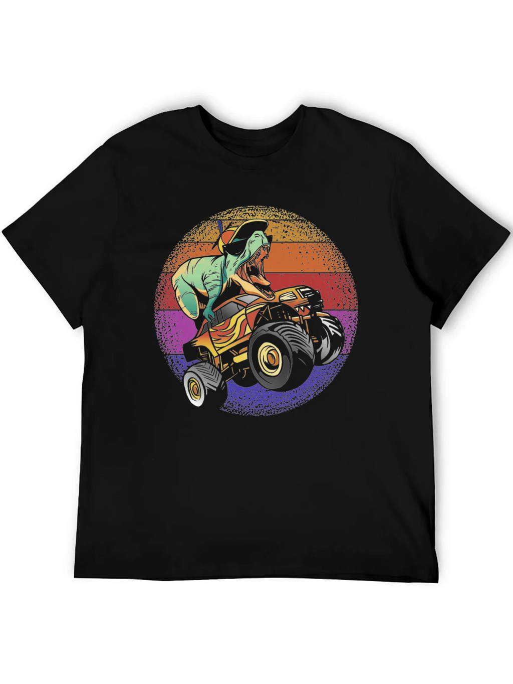 Dino Monster Truck Graphic Tee - Black product image 5