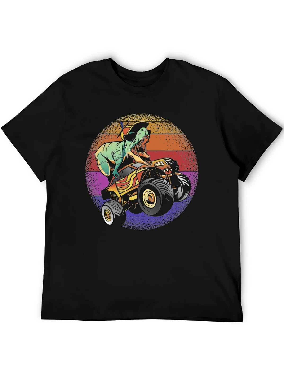 Dino Monster Truck Graphic Tee - Black product image 5