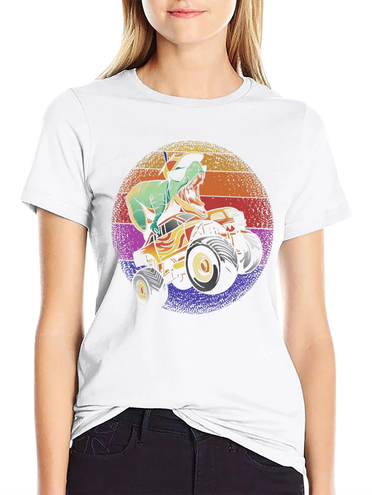 Dino Monster Truck Graphic Tee - Black product image 8