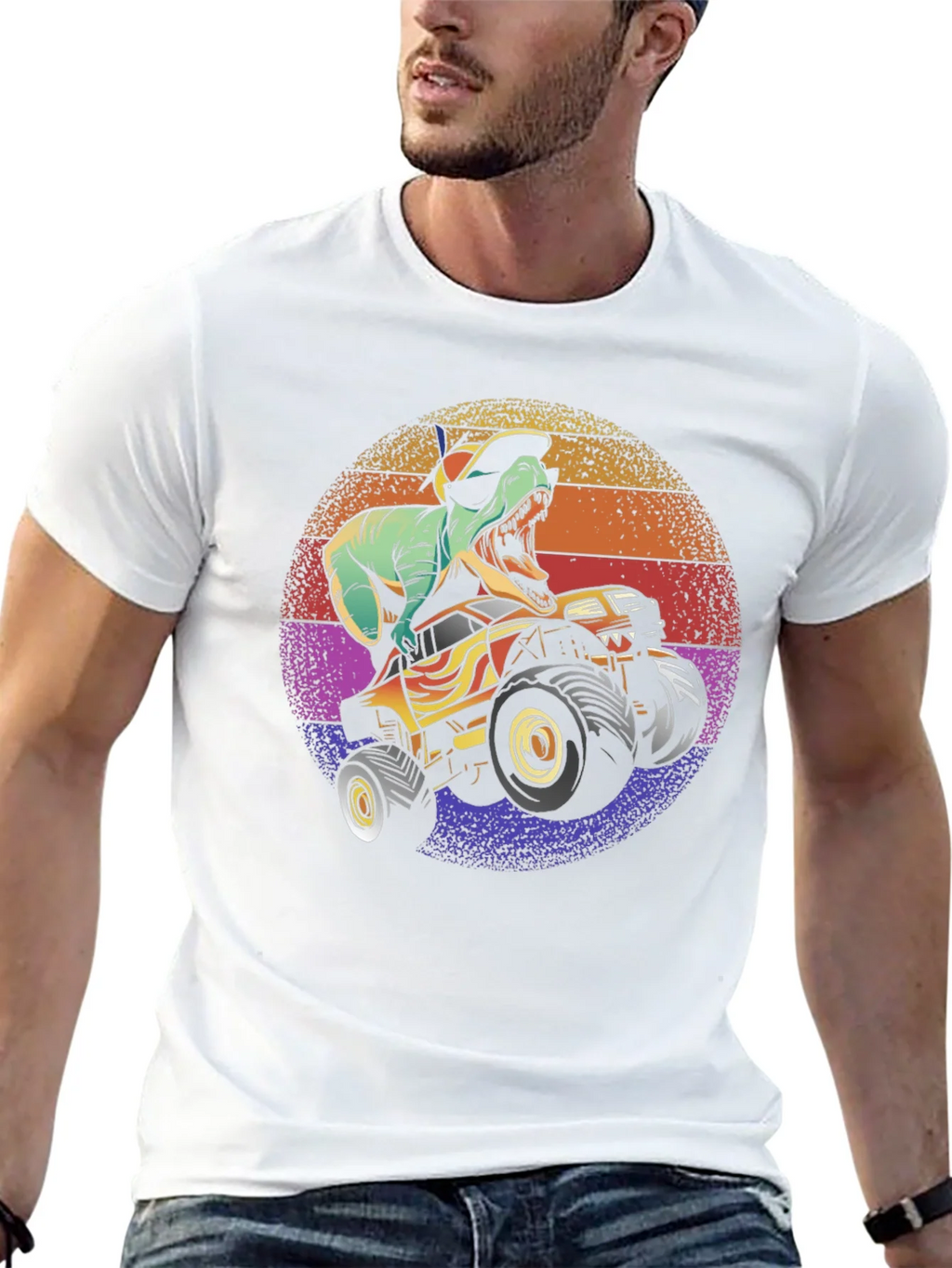 Dino Monster Truck Graphic Tee - Black product image 12