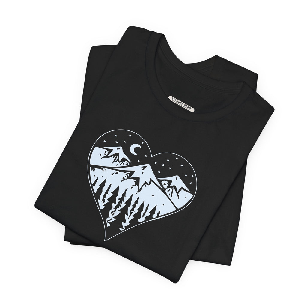 Snowy Mountain at Night Graphic T-Shirt product image 1