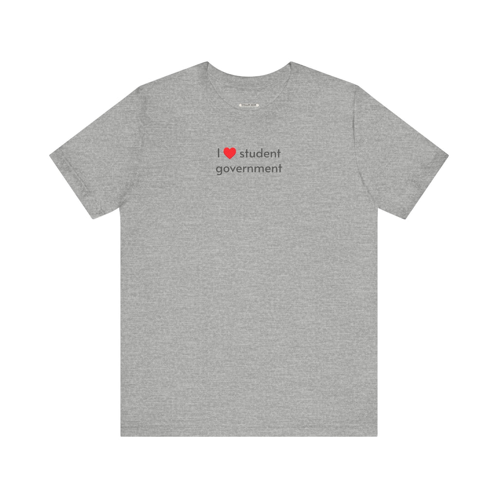 I Love Student Government Minimalist Style T-Shirt product image 11