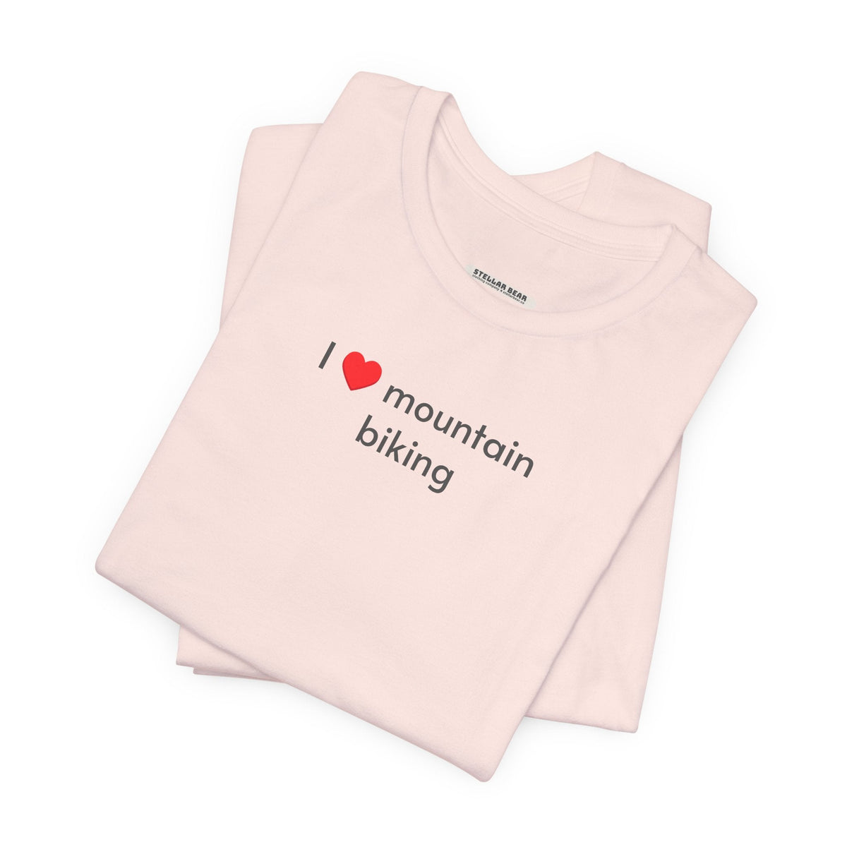 I Love Mountain Biking Minimalist Style T-Shirt product image 3