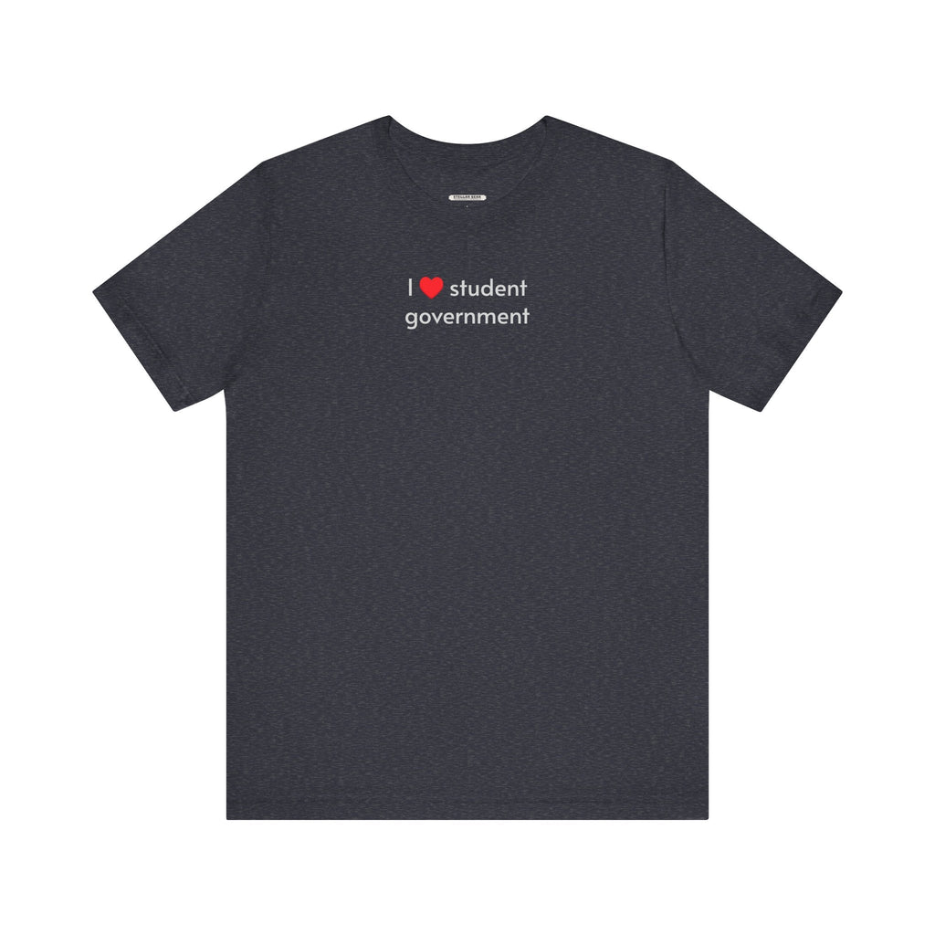 I Love Student Government Minimalist Style T-Shirt product image 13