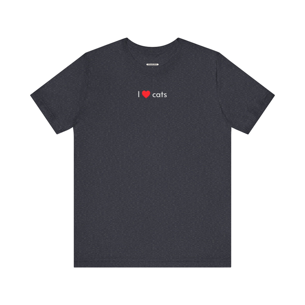 I Love Cats Minimalist Style T-Shirt product image 8
