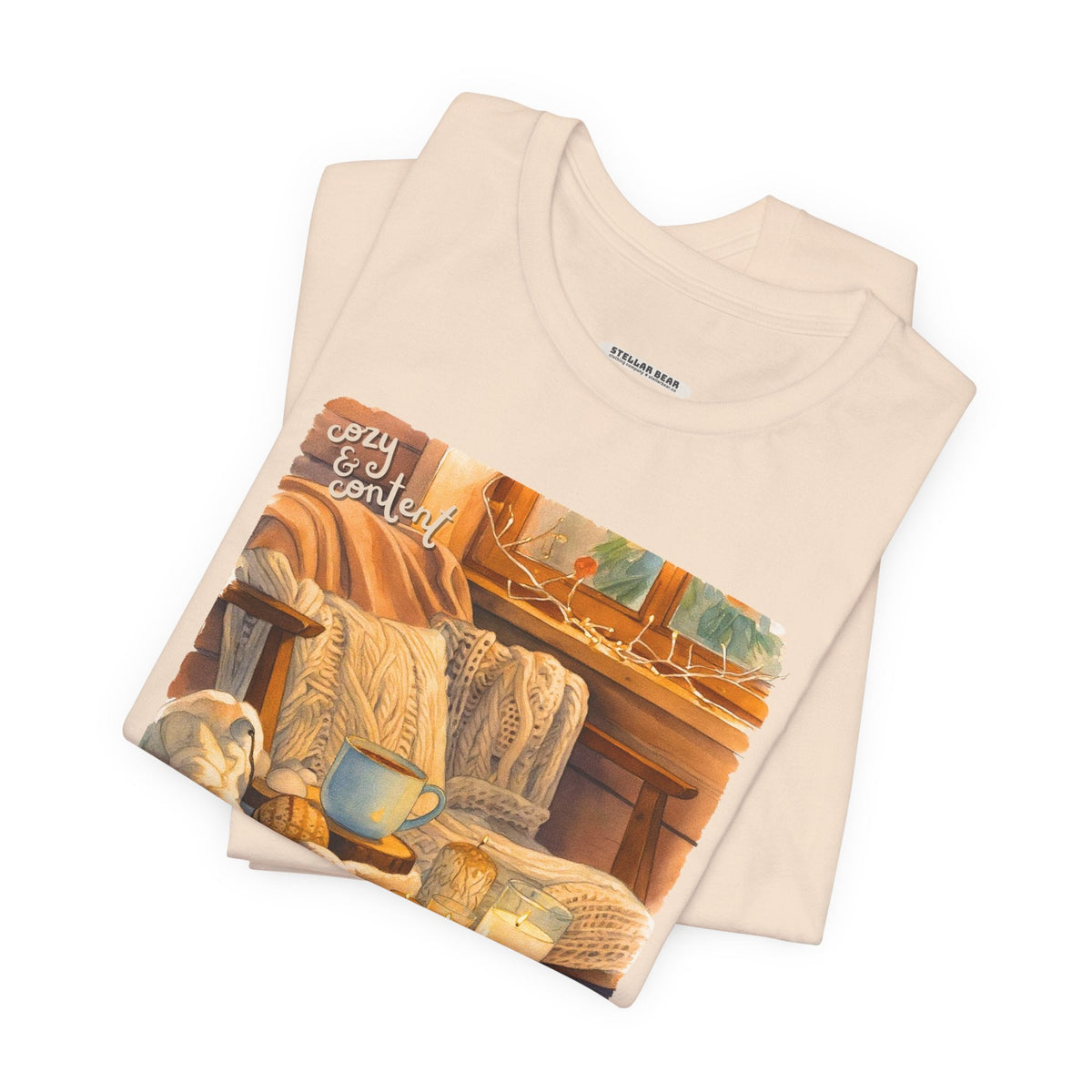 Cozy & Content Graphic T-Shirt product image 1