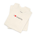I Love Simplicity T-Shirt product image 1