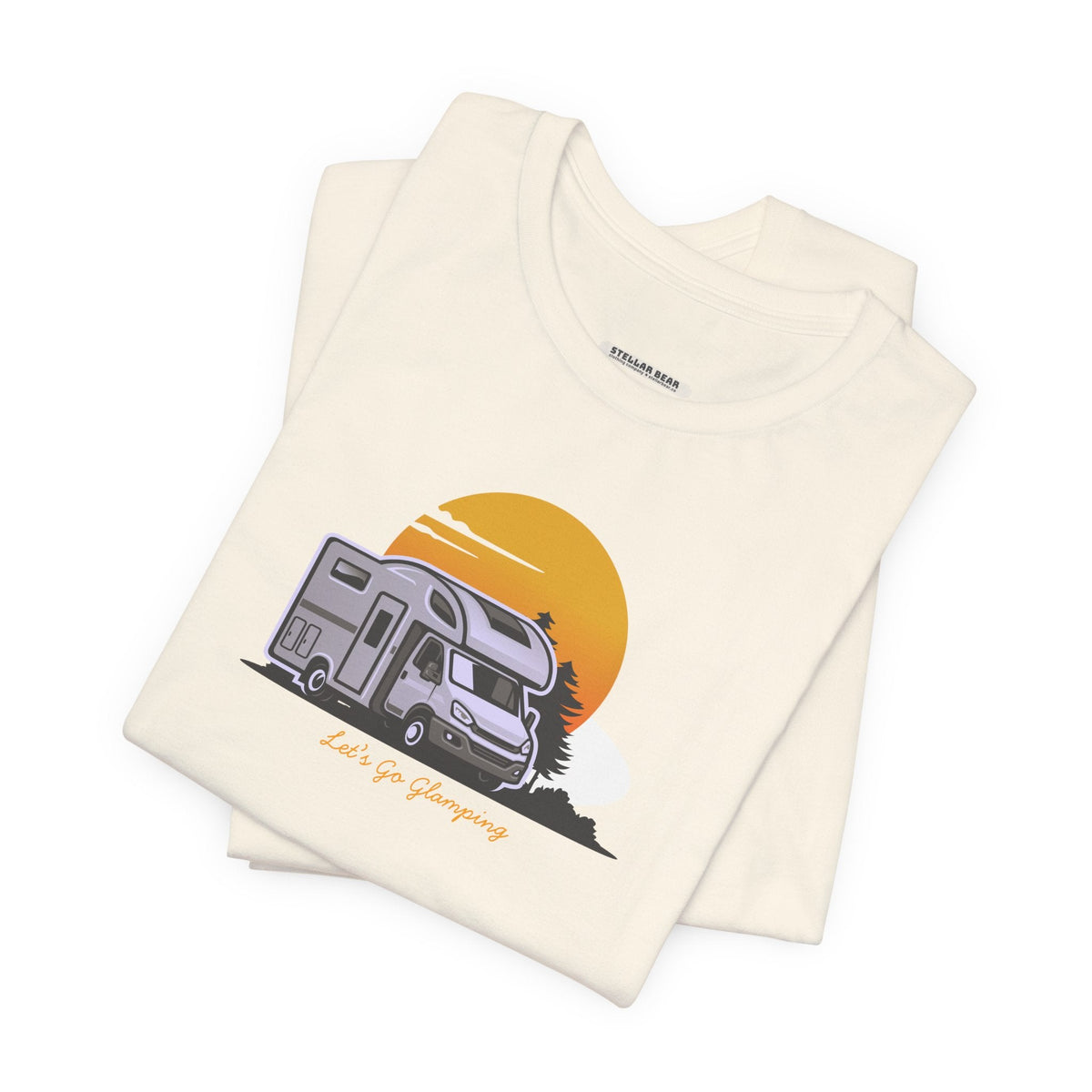 Let's Go Glamping RV Graphic T-Shirt product image 1