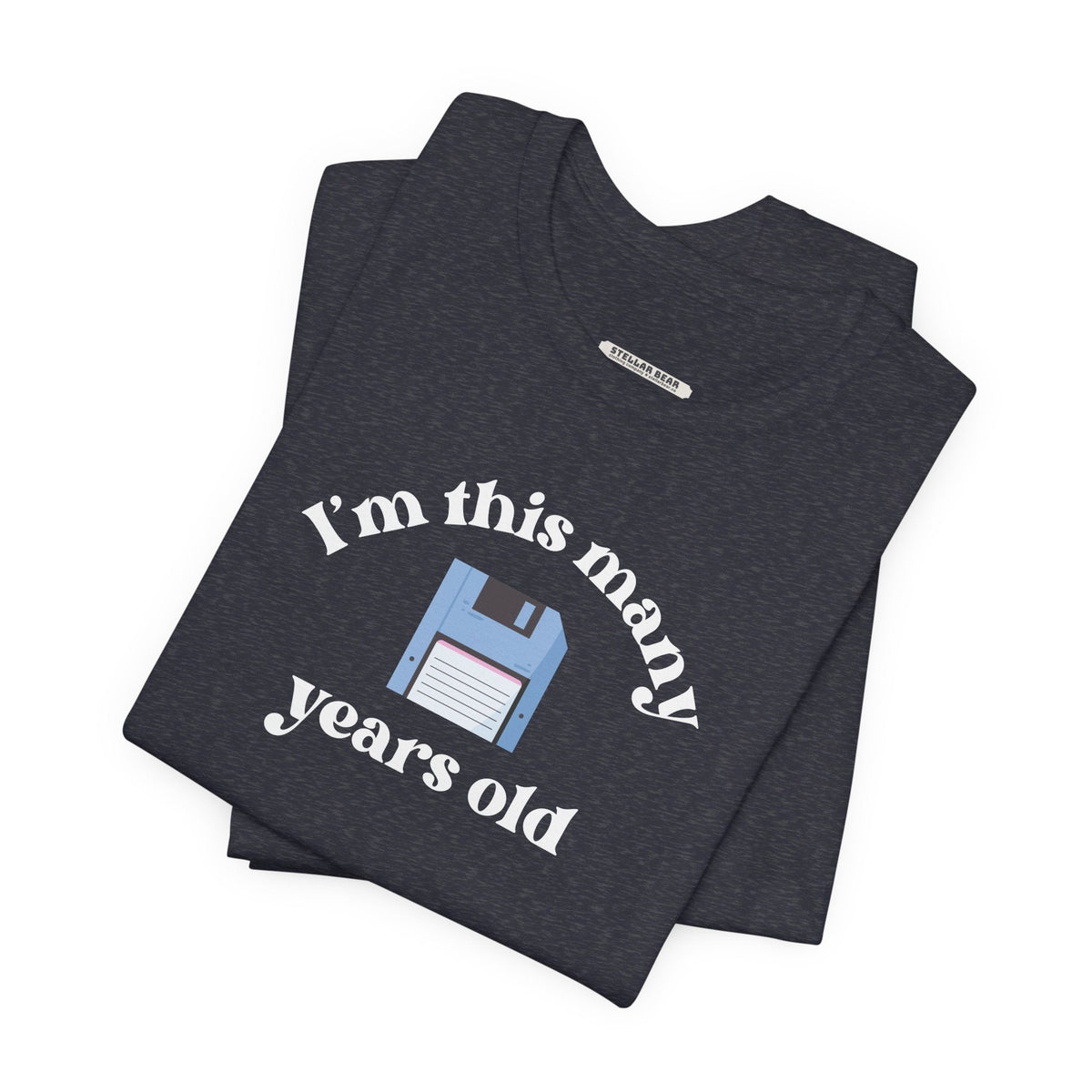 I'm This Many Years Old (Floppy Disk) Graphic T-Shirt product image 4