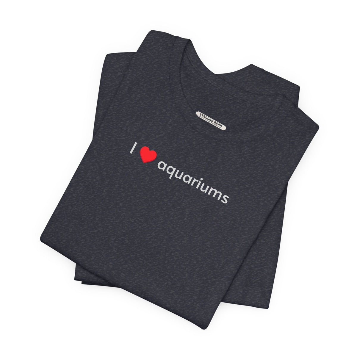 I Love Aquariums Minimalist Style T-Shirt product image 1