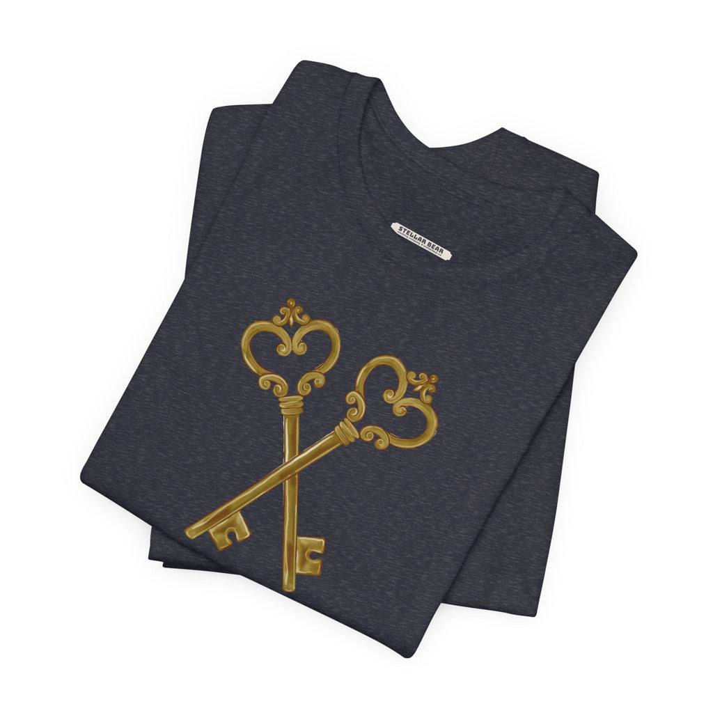 Old Keys Crossed Vintage Objects Graphic T-Shirt product image 5