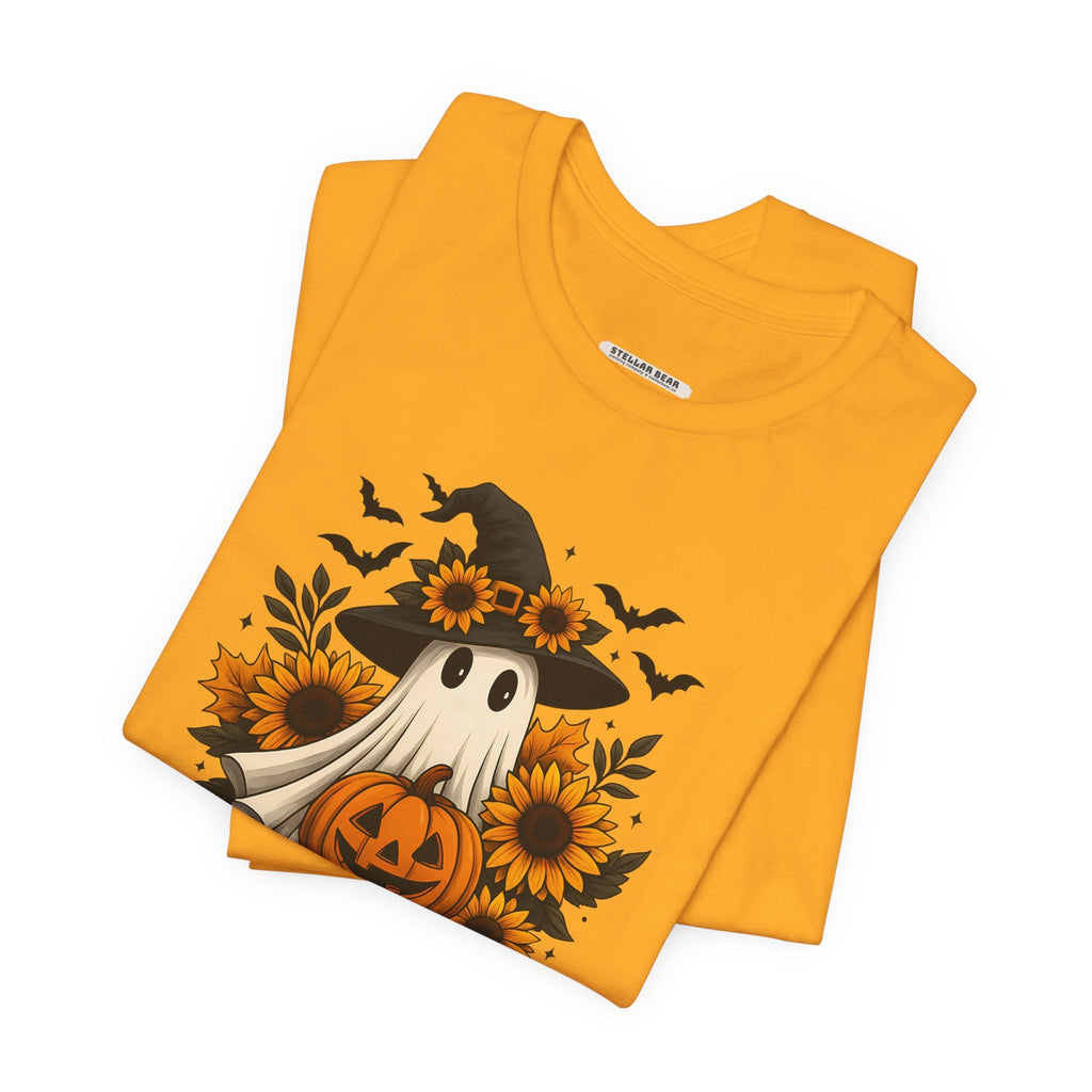 Ghost Witch, Sunflowers &Pumpkin Graphic T-Shirt product image 7