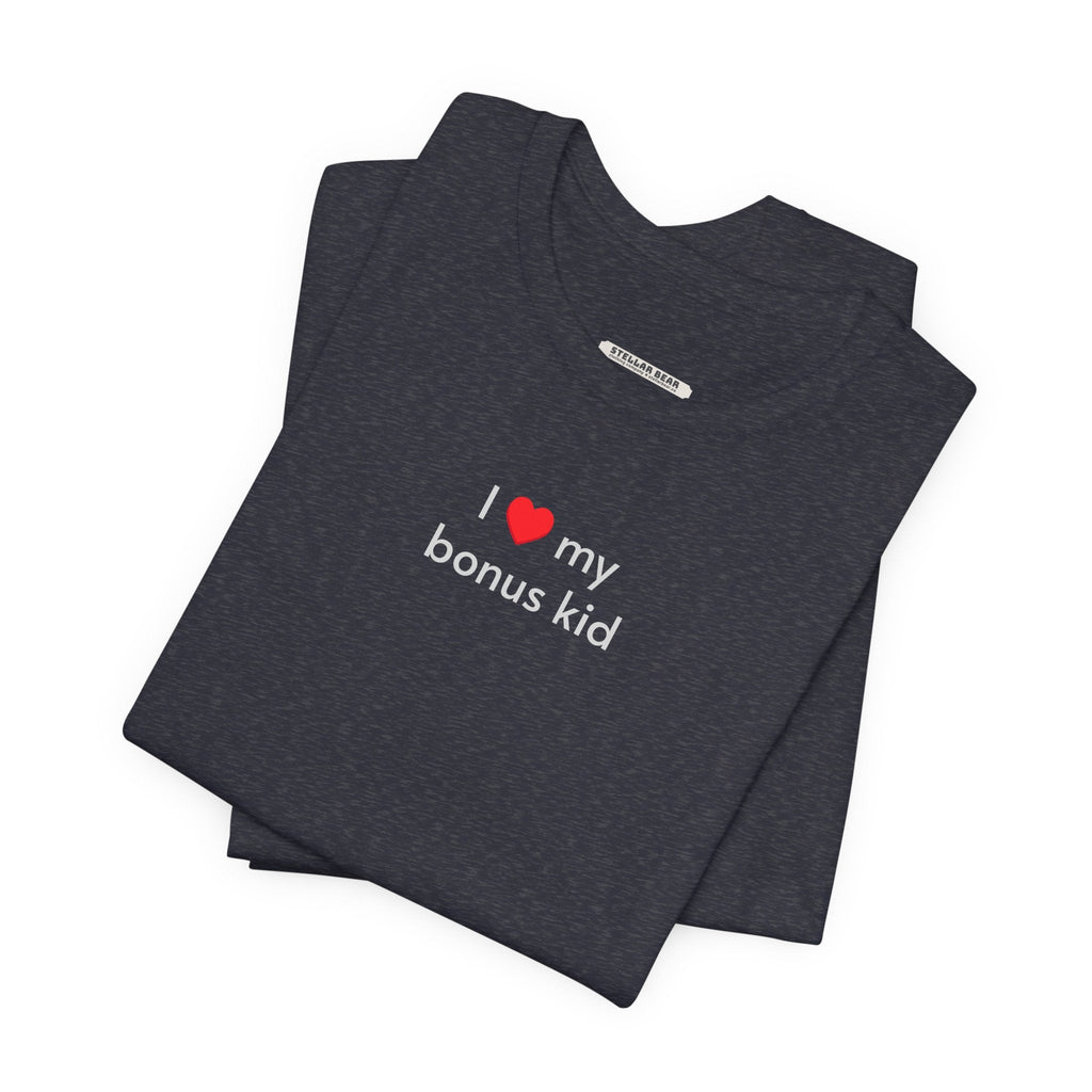 I Love My Bonus Kid Minimalist Style T-Shirt product image 7