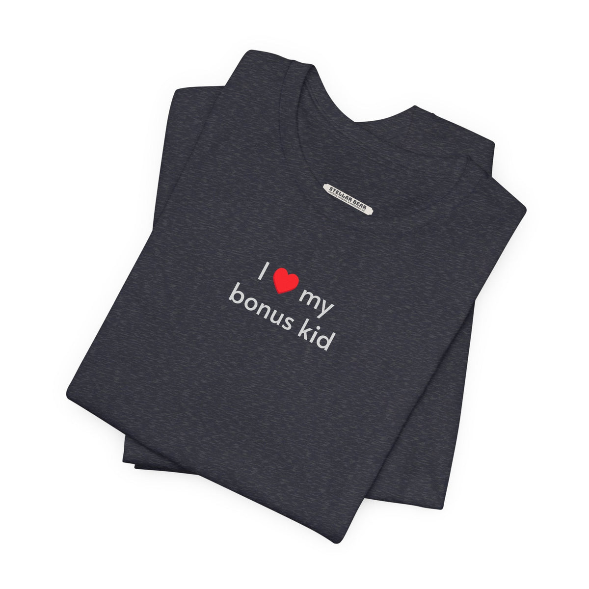 I Love My Bonus Kid Minimalist Style T-Shirt product image 7
