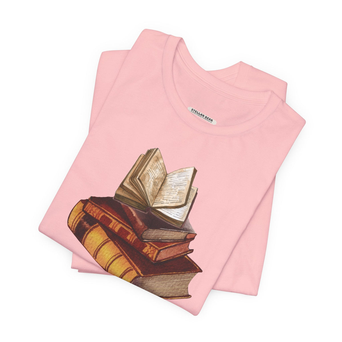 Stack of Old Books Vintage Objects Graphic T-Shirt product image 6