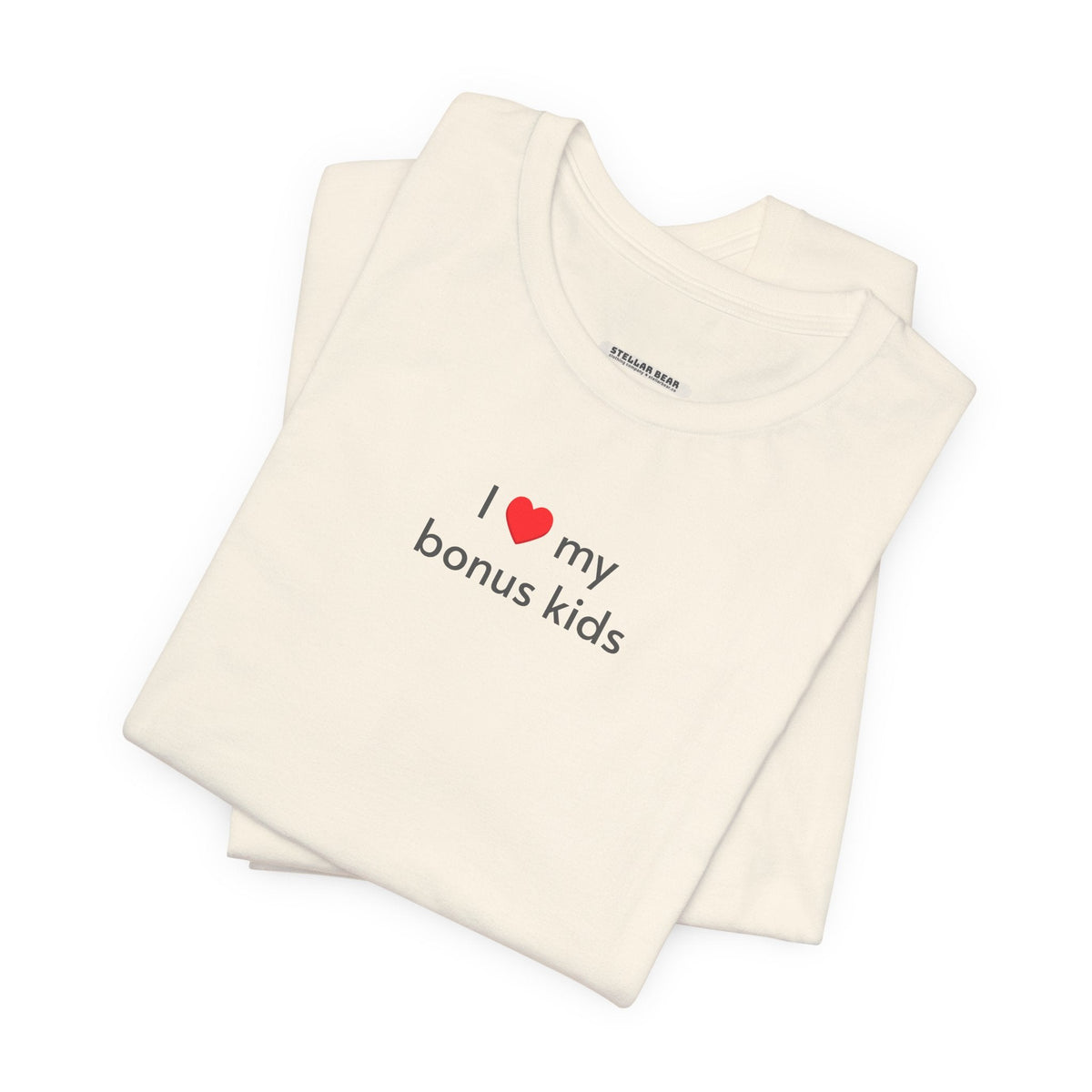I Love My Bonus Kids Minimalist Style T-Shirt product image 2