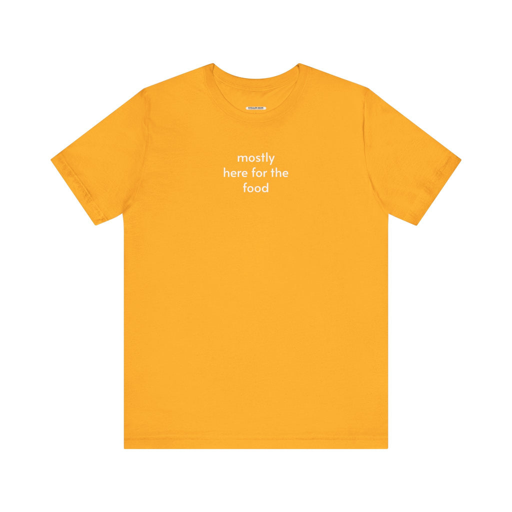Mostly Here for the Food Minimalist Style T-Shirt product image 13