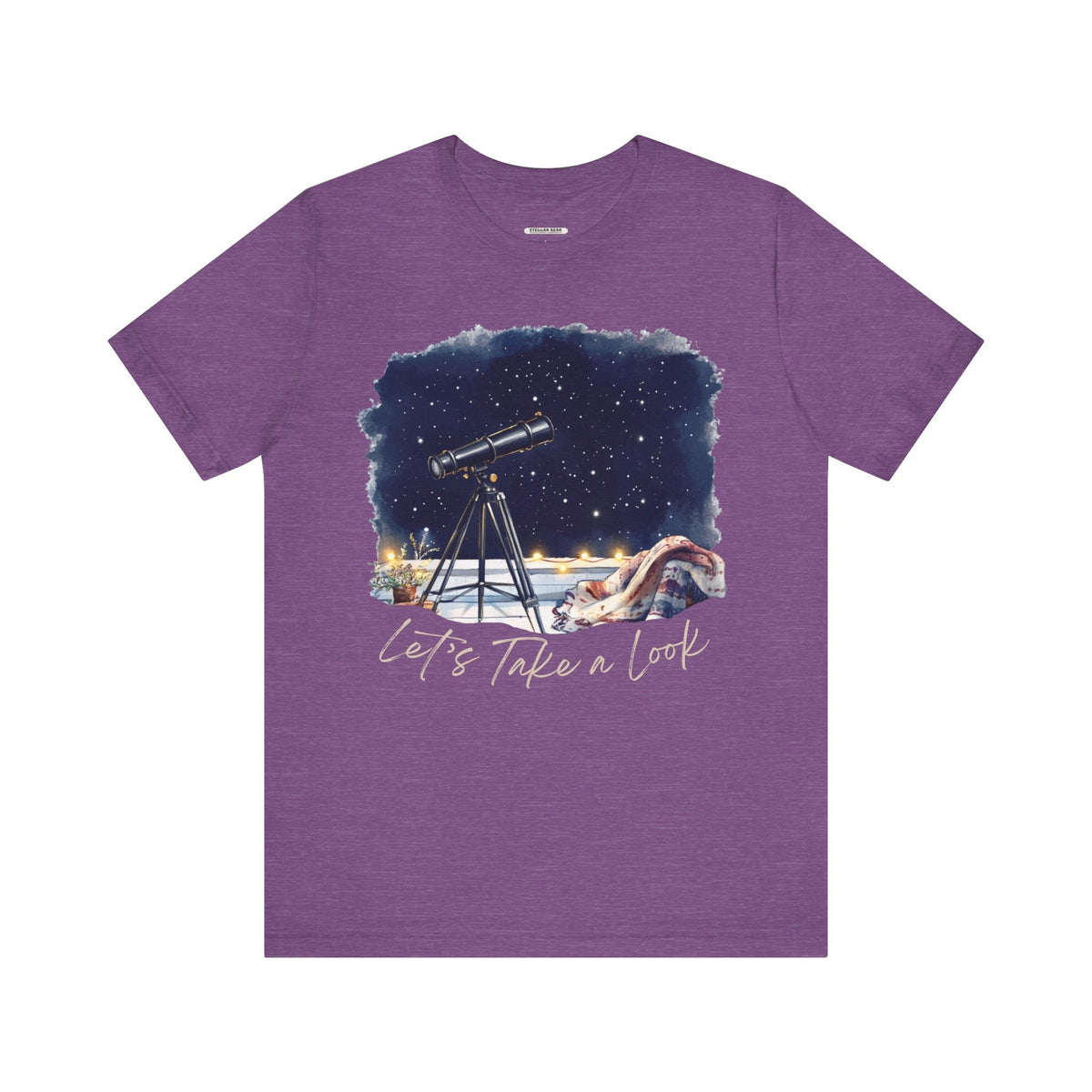 Let's Take a Look Telescope Graphic T-Shirt product image 8