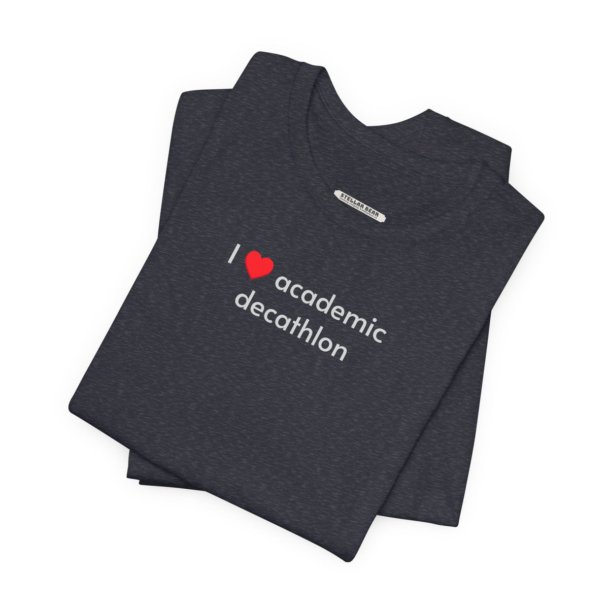 I Love Academic Decathlon Minimalist Style T-Shirt product image 5