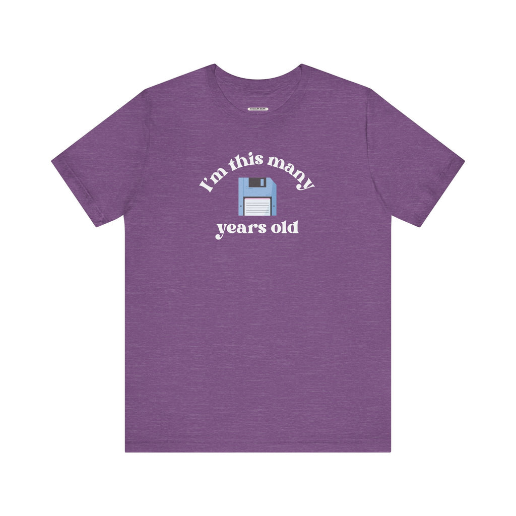 I'm This Many Years Old (Floppy Disk) Graphic T-Shirt product image 14