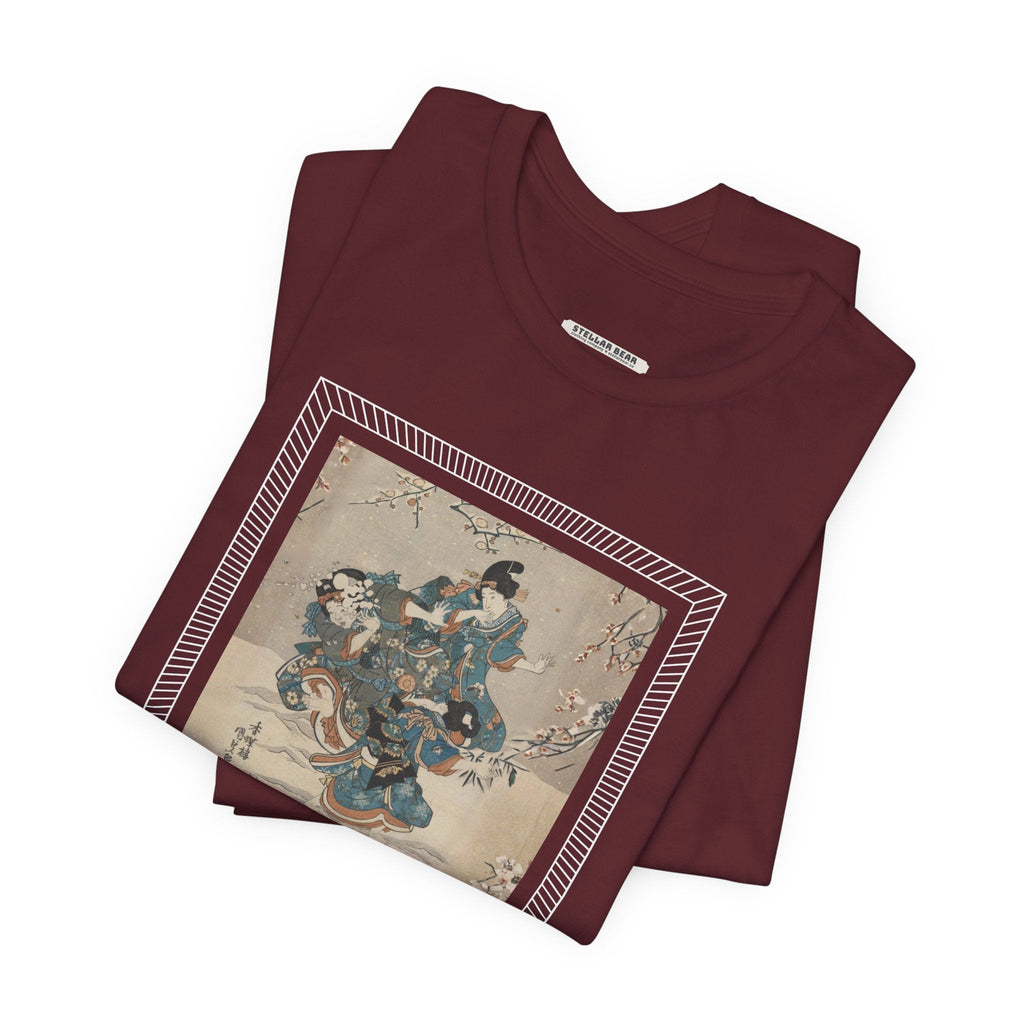 Snowball Fight 1830 Vintage Graphic T-Shirt product image 4