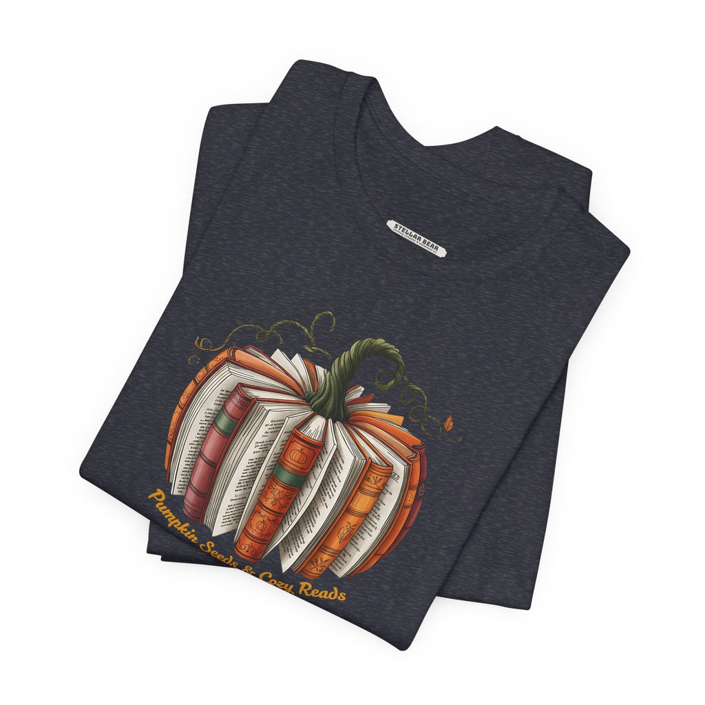 Pumpkin Seeds and Cozy Reads Graphic T-Shirt product image 5