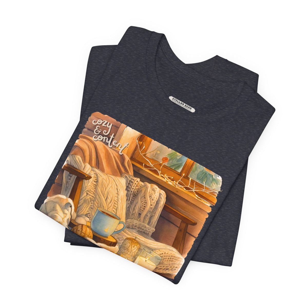 Cozy & Content Graphic T-Shirt product image 5