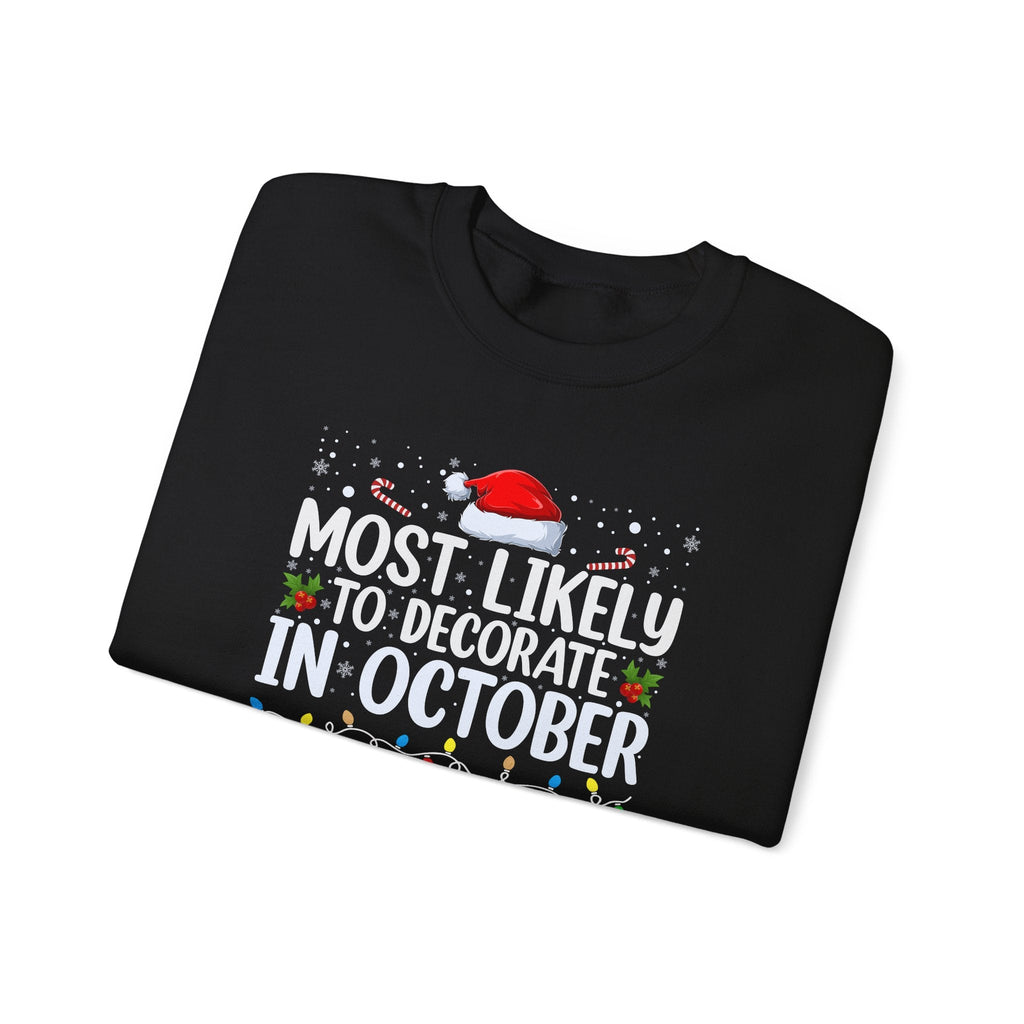 Most Likely to Decorate in October Graphic Sweatshirt product image 3