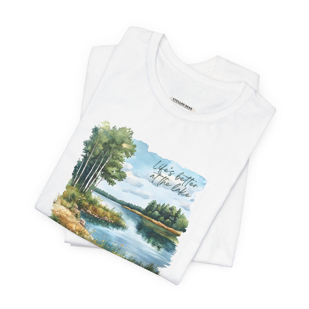 Life's Better at the Lake, Spring Trees Graphic T-Shirt product image 7