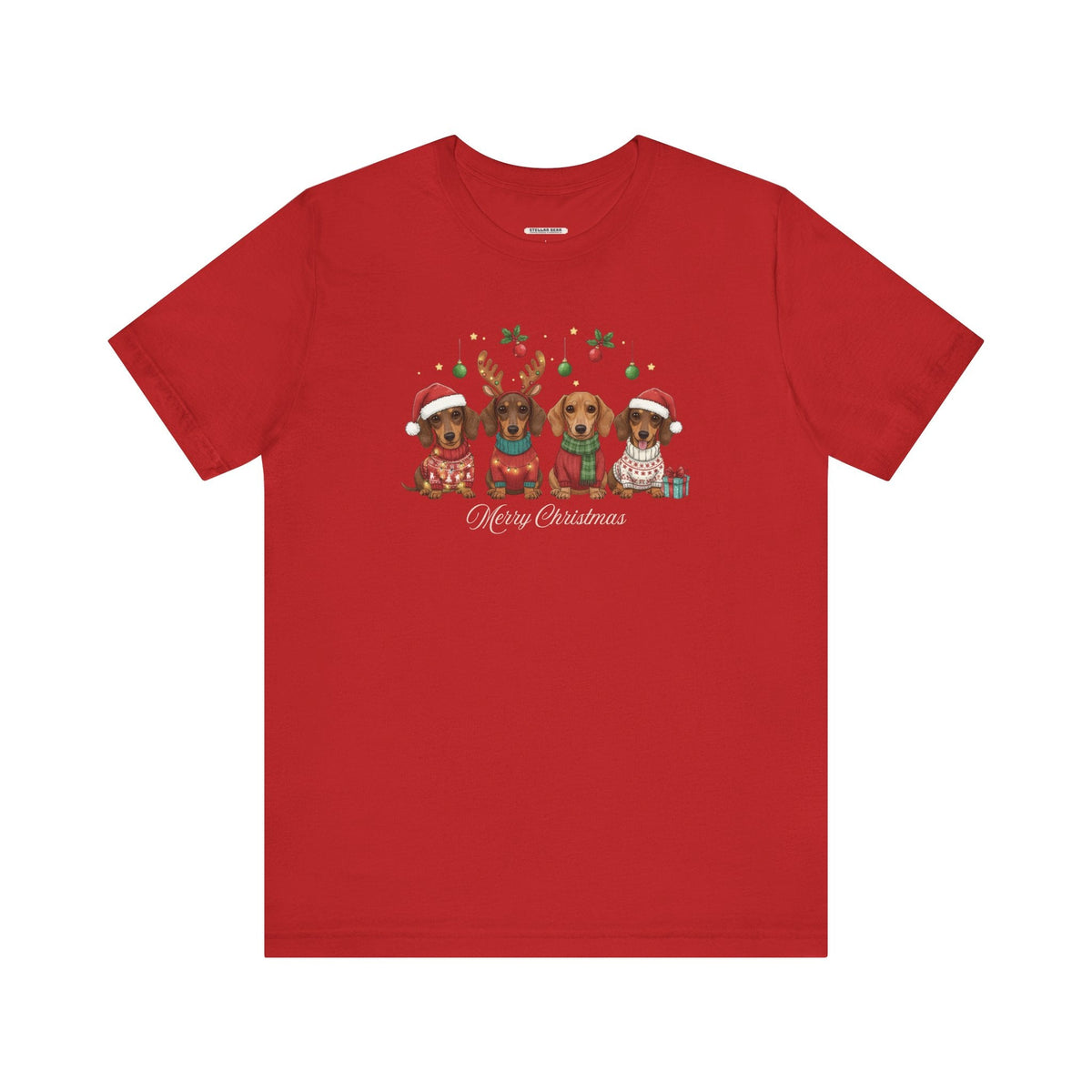 Dachshund Merry Christmas Graphic T-Shirt product image 10