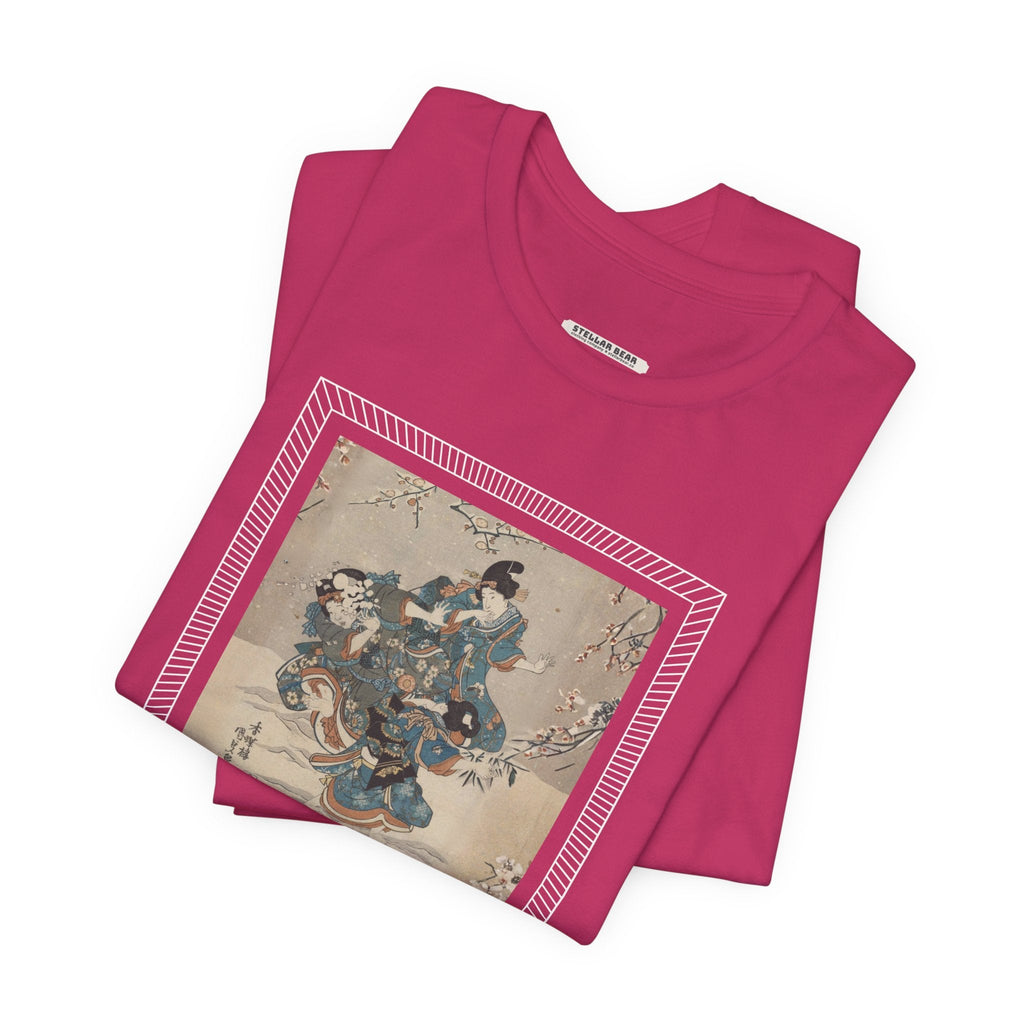 Snowball Fight 1830 Vintage Graphic T-Shirt product image 5